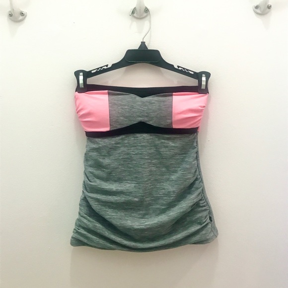 La Vie en Rose Tankini bathing suit top - Picture 1 of 4